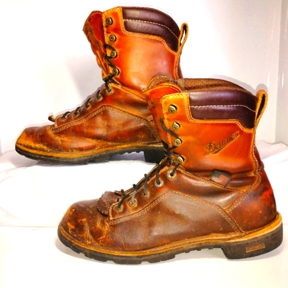 Danner 8" Quarry USA Gore-Tex Waterproof Boots 17315 Mens Size 10 - Picture 1 of 8